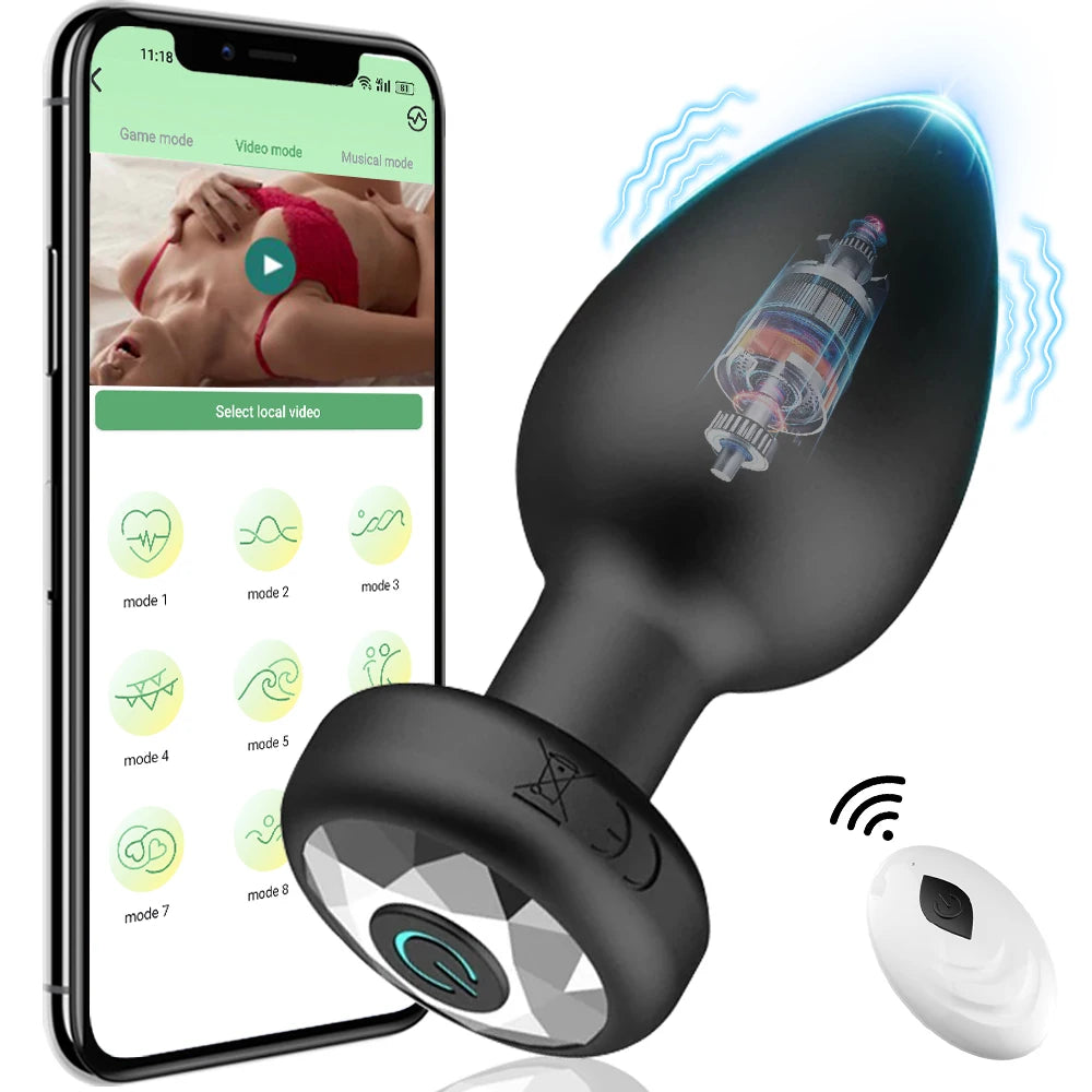 Plug Vibratório com Controle Remoto